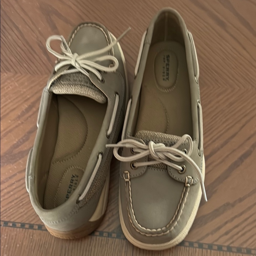 Sperry Light Gray Boat Shoes